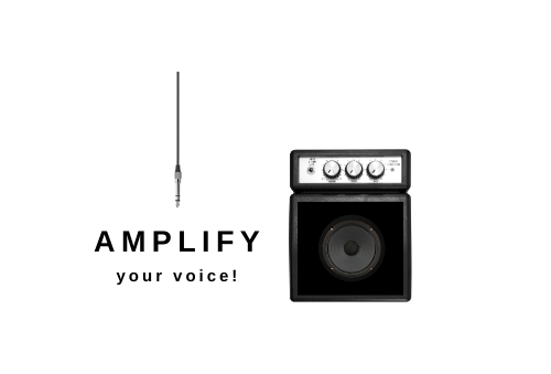 amplify your voice graphic